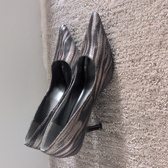 Multi Python Striped Heels - Picture 2 of 5
